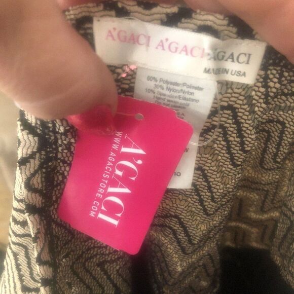 New A Gaci Strapless Stretch Sheath Mini Dress M Peplum Taupe Black Clubwear Hot - Picture 12 of 12